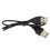 USB 2.0 type A til type A synkroniserings- og ladekabel 50 cm svart 3
