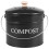 Kitchen Compost Bin Metal 0.8 Gallon with Lid and Handle 1