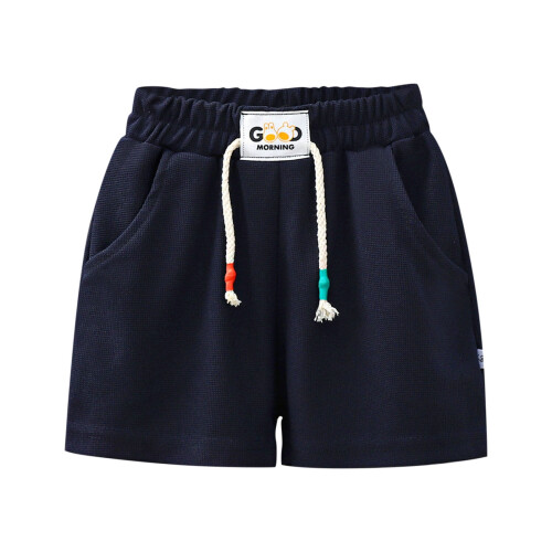 Sommershorts i bomull, marineblå, 4-5 år