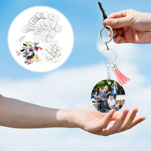 Ounona keychain sublimation blanks 2 pcs 2