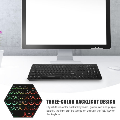 Gaming Keyboard Wired Ultra-Thin Silent Backlit Matte 2