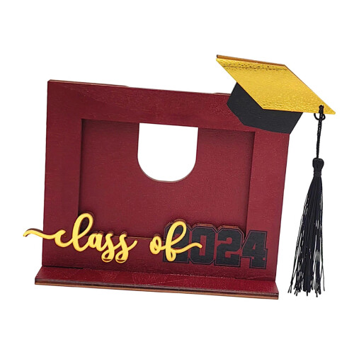 Graduation Photo Frame Class of 2024 Red 2