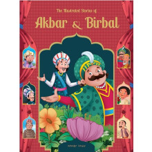 The Illustrated Stories of Akbar and Birbal Hardcover Book