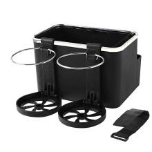 Car Armrest Storage Box with 2 Cup Holders Universal