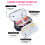 Cailmei canvas pencil case blue large capacity multi-layer 4