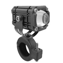 Motorcycle Spotlight Led Headlight with High and Low Beams White and Yellow Dual Beams Strobe
