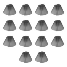 14 Pcs Hearing Aid Tulip Domes Universal Replacement, Hearing Amplifier Ear Kit Tips Fit Standard Receiver BTE RIC