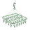 Percha plegable para ropa verde, 32 clips. 1