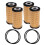 4 Stück Ölfilter 152093920R Passend für  MASTER Mk2 2.5D 2006 8
