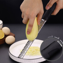 Zesteur à citron en acier inoxydable, design classique, argenté