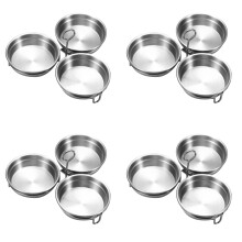 Eierkocher aus Edelstahl, 4-teilig, 3 Tassen