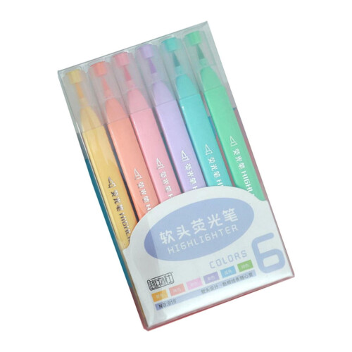 Textmarker, verschiedene Farben, 6er-Set 1