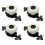 4X Vintage Ceramic Door Knobs Drawer Cabinet Cupboard Wardrobe Pull Handle White+Black 1