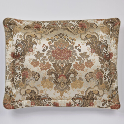 Geneva Piped Flanged Tailored Sham Champagne Sham Tailored Standard