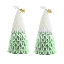 Économies de Noël ! Avtoify Lot de 2 bougies sapin de Noël parfumées Forêt d'hiver, bougies de fêtes, bougies sapin pour Noël, cadeau