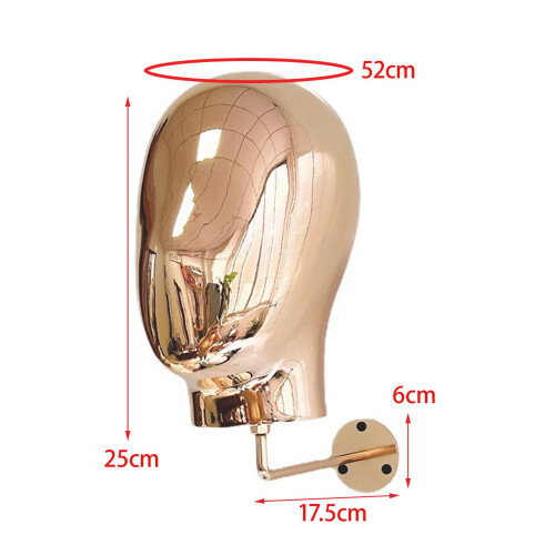 Wall Mounted Hat Rack Vintage Style Mannequin Head 1 Pack 1