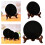 Natural Black Obsidian Scrying Mirror Round Stone with Shelf 3
