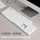 Silent Mechanical Keyboard All-Metal Panel 104 Keys 6