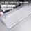 Silent Mechanical Keyboard All-Metal Panel 104 Keys 7