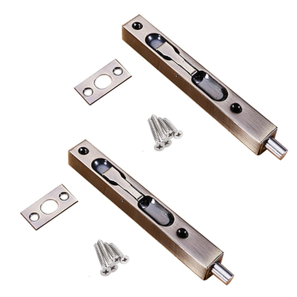 Door Flush Bolts Concealed Security Lock 2 Pcs 913466947010