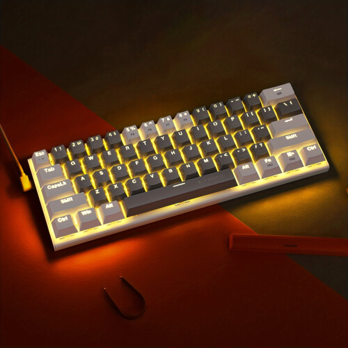 E-YOOSO 60% mechanical keyboard LED backlit 104-key 1