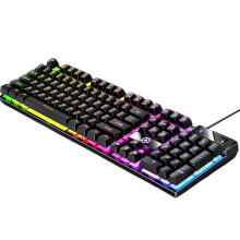 Mechanical Gaming Keyboard USB RGB Backlit Black