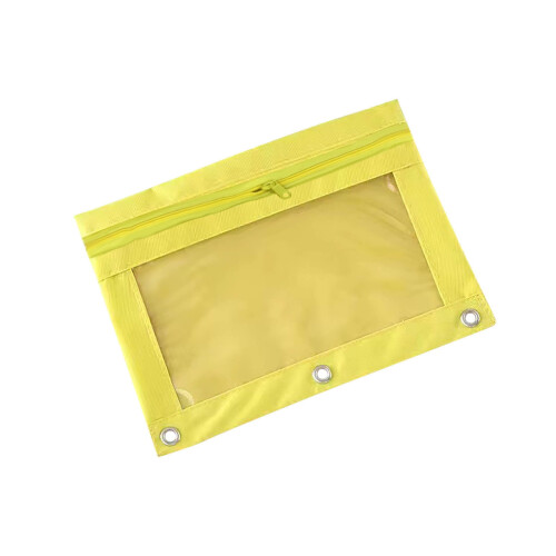 Κασετίνα Oxford Cloth 3-Ring Binder Μεγάλης Χωρητικότητας Κίτρινη 1