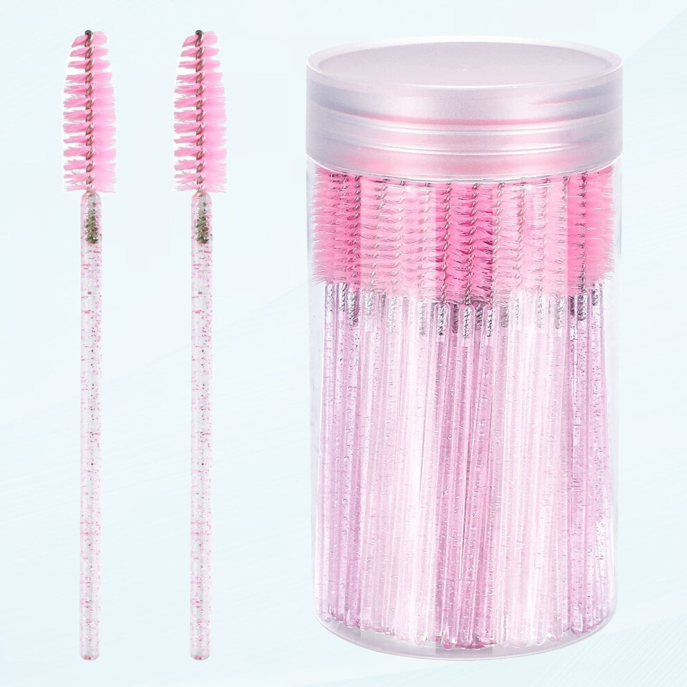Pink Disposable Eyelash Spoolie Brush 100PCS