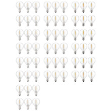 60 Stück G40 Led Ersatz Licht Glühbirnen, E12 Schraube Sockel Bruchsichere LED Globe Licht Glühbirnen für Solar Lichter Ketten Warmweiß