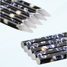 5-teiliger Strassstein-Picker für Nagelsteine, weicher Wachsstift für Nagelkunst, Diamantmalerei-Stift