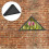 Wooden Triangle Flag Case Black Brown Shadow Box 1 Count 7