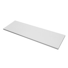 SSWBasics Laminiertes weißes Melaminregal, modern, 30,5 x 91,5 cm, einstufig, minimalistisch
