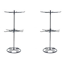 2X Jewelry Display Holder, Necklace Display Stands, Rotating Storage Rack, Keychain Display Rotating Jewelry Stand