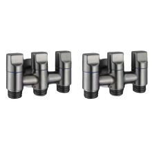 2X 3 Way Angle Valve Improve the Functionality of Your Home or Commercial Spaces with the Three Way Diverter Valve,B