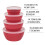 Classic Plastic Prep Bowls with Lids – Stackable, Airtight, Multi-Use Salad & Mixing Bowls Set 6