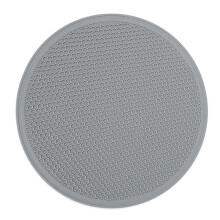 Tapis de micro-ondes extra large en silicone Summercome 30 cm (12 po), résistant à la chaleur, compatible avec le four à micro-ondes, gris