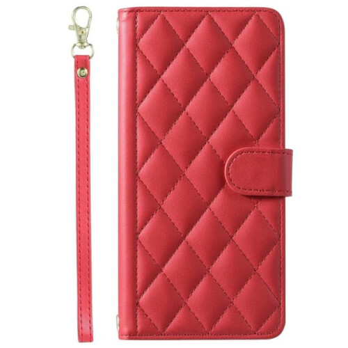 Samsung Galaxy S21 FE slim wallet case red