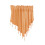Kitchen curtains solid orange elegant 1 piece 1
