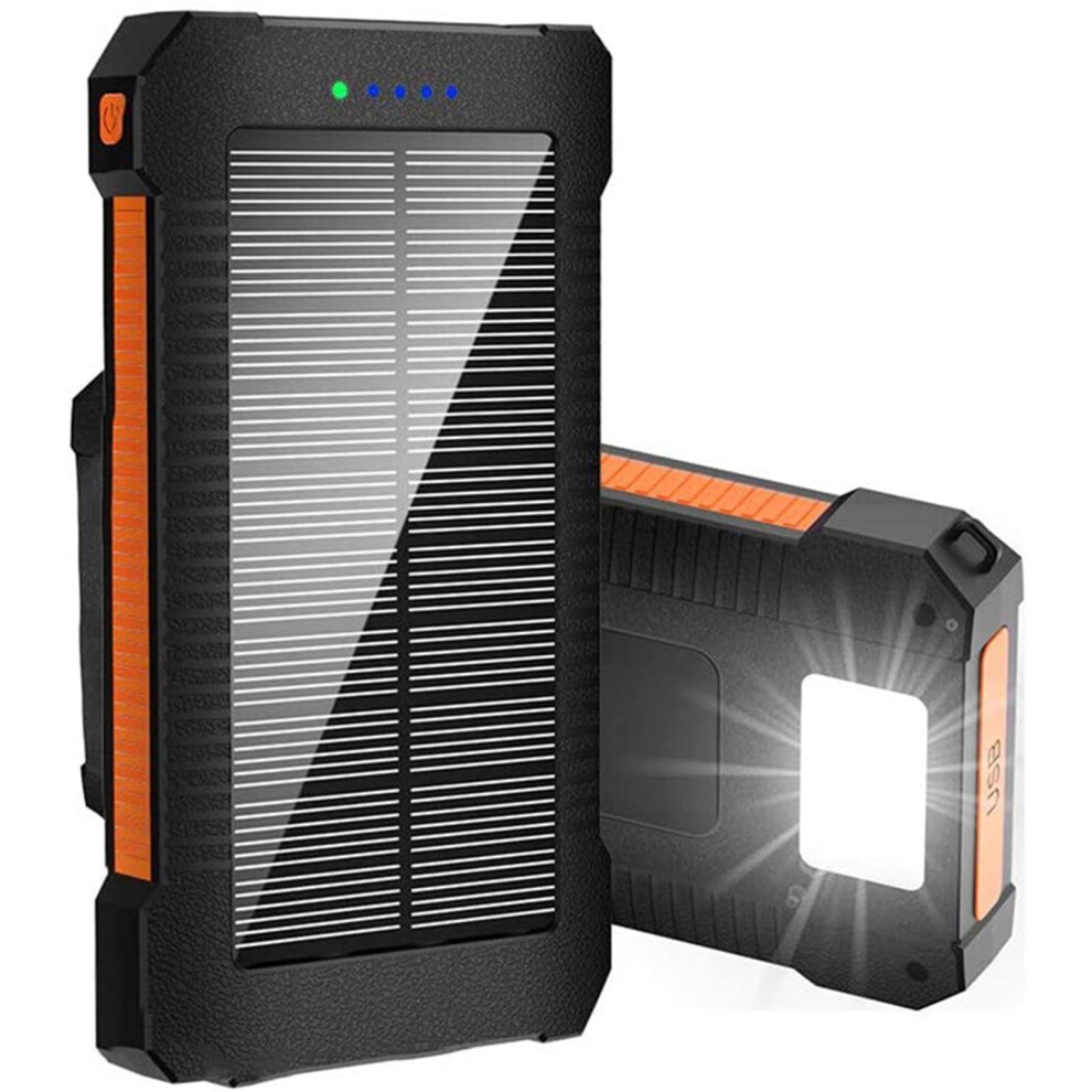 50000Mah Solar Power Bank Waterproof With Dual Usb And Led 972745049463