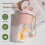 Tswift Glass Water Bottle 700ml Leakproof Protein Shaker 5