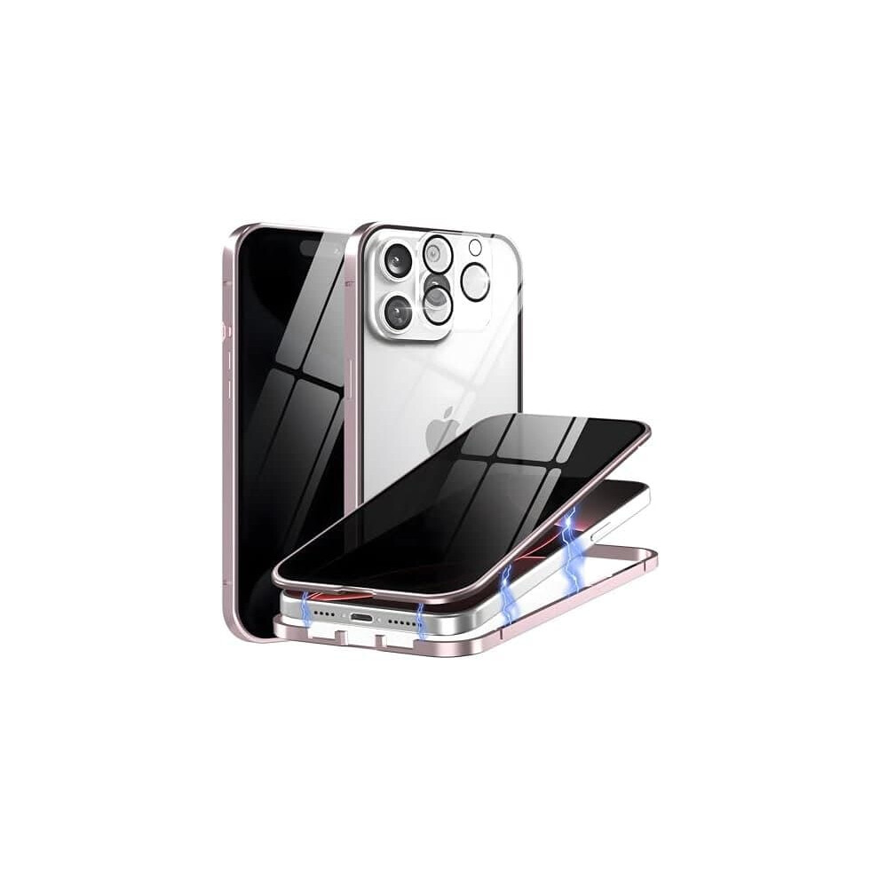 Privacy Double Magnetic Case For Iphone 16 Pro Purple 962029767480