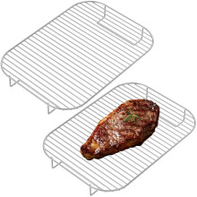 AEVXKHI2PCS Ruszt do pieczenia kompatybilny z Ninja Woodfire OG700Series, stal nierdzewna, równomiernie podgrzewany, składany, wielokrotnego