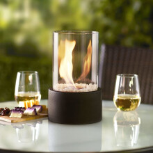 Portable tabletop fireplace bioethanol burning 1 unit