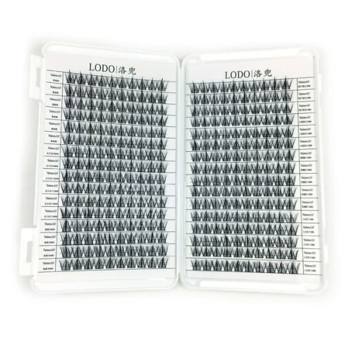 320 συστάδες μεμονωμένων βλεφαρίδων3D13MM13MM13mm