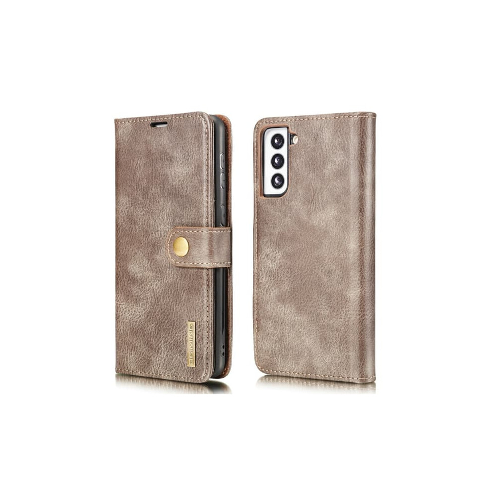 Dg.ming Magnetic Wallet For Samsung Galaxy S21 2-In-1 Brown 940684198016