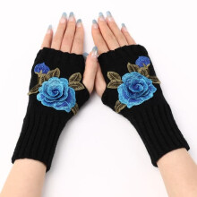 Guanti da polso Guanti senza dita NERO&BLU NERO&BLU nero&blu