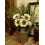 Hvide kunstige solsikker med stilk 7 stk. 7