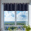Navy thermal insulated valance curtains 29x14 in 1 panel 4