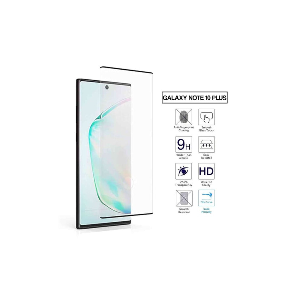 Galaxy Note 10 Plus Screen Protector Carbon Fiber Tempered 940684204434