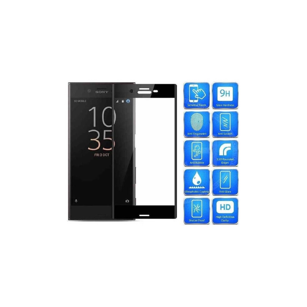 Xz1 Compact Tempered Glass 0.26Mm 2.5D 9H 2-Pack Black 940684195190
